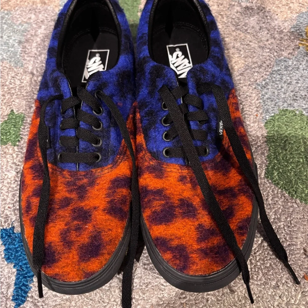 Vans Era Platform Felt Fuzzy Mix Leopard Multi/Black Men’s size 11 never worn. - Picture 1 of 13